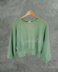 Fereday Rework: Champion Crop sweat Sashiko Wabi Sabi 