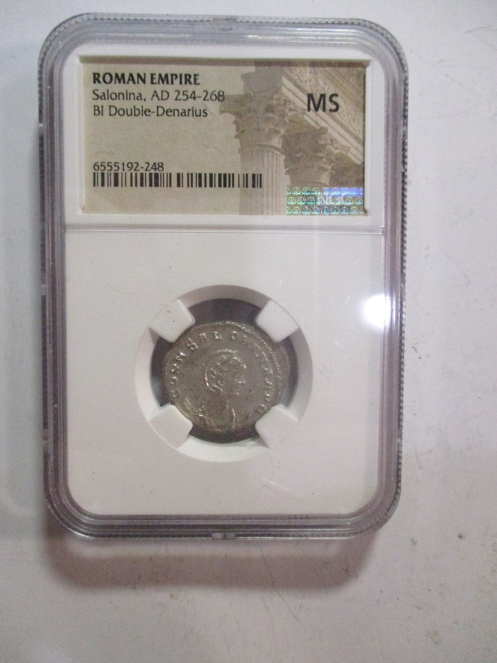 : One of 2 NGC Graded Ancients as Mint State--Salonina 254-268 AD