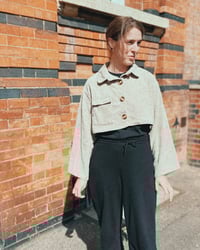 Image 1 of Fereday Rework: Crop Chord Utility Shirt