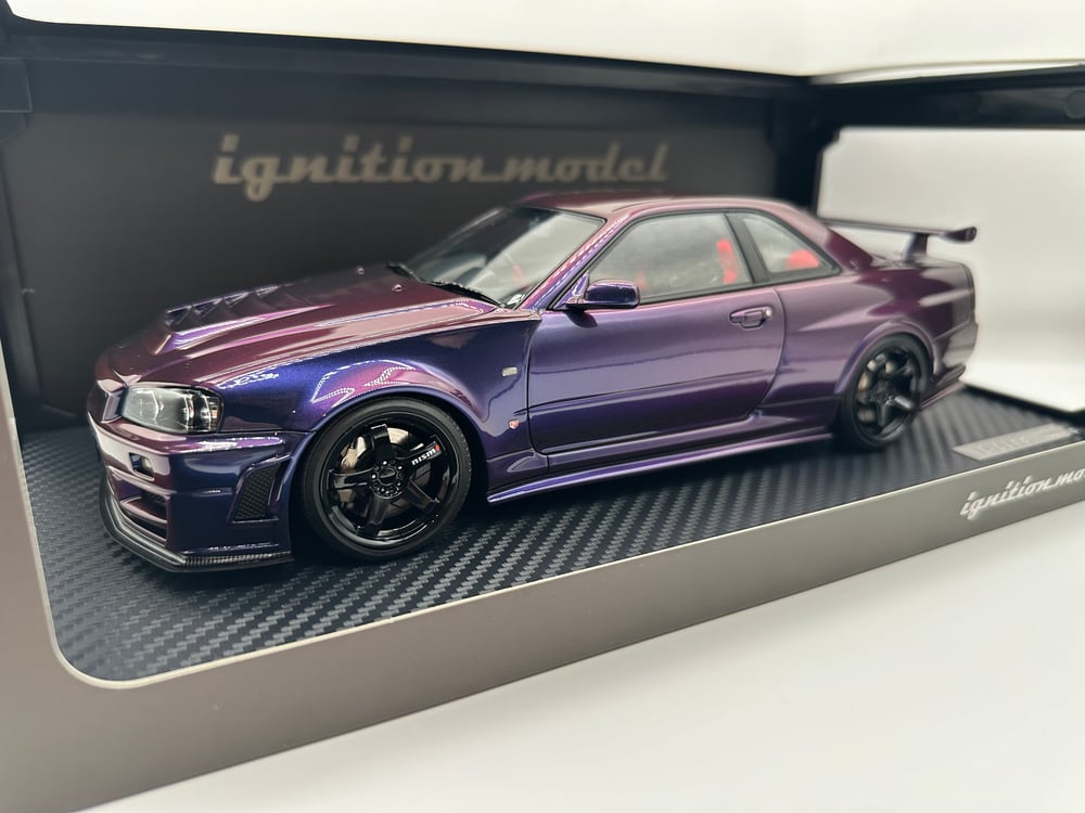 Image of 1/18 IGNITION MODEL Nismo R34 GT-R Z-tune Midnight Purple
