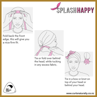 Image 3 of Splash Happy™ SHOWER CAP 'Blue Eye'
