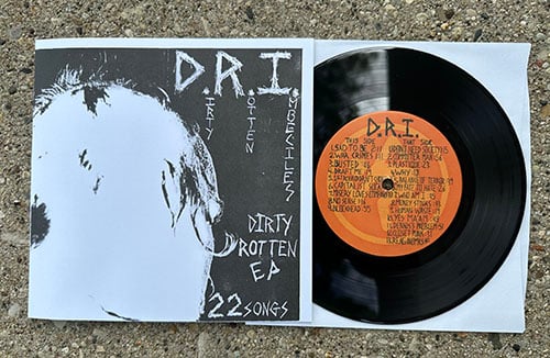 Image of D.R.I. - "Dirty Rotten E.P." 7" - orange label