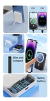 MSL 50000mAh Wireless Magnetic Power Bank - 22.5W Super Fast Charging External Battery Charger