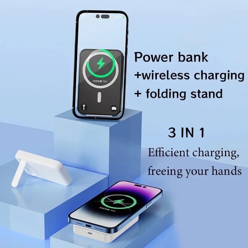 MSL 50000mAh Wireless Magnetic Power Bank - 22.5W Super Fast Charging External Battery Charger