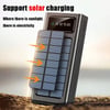 MSL 200000mAh Solar Power Bank - Dual USB Fast Charging Portable Battery