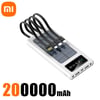 MSL 200000mAh Solar Power Bank - Dual USB Fast Charging Portable Battery