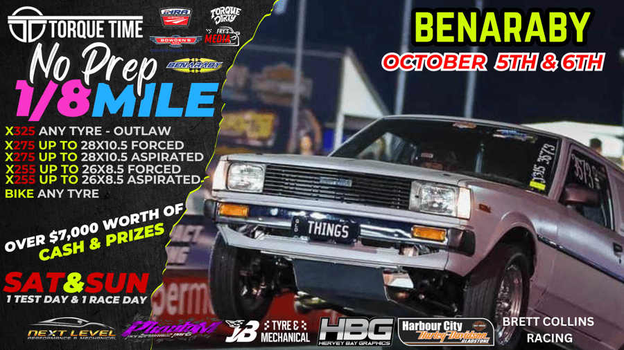 Image of No Prep 1/8 Mile Benaraby 5th and 6th October