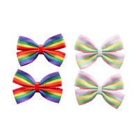 Image 1 of Hair Clips - Rainbow Pigtails