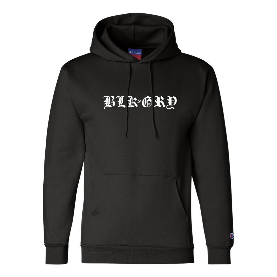 Blackletter Hoodie | BLK X GRY