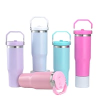 30oz stailess steel insulated sublimation travel tumbler set 0f 5pcs
