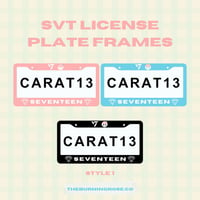 PREORDER: Seventeen Inspired License Plate Frames