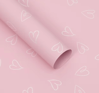 Pink Floral Paper Hearts Design 