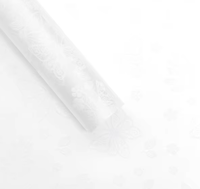 Image 1 of White Butterfly Clear Floral Paper 