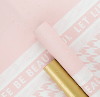Pink and Gold Floral Paper