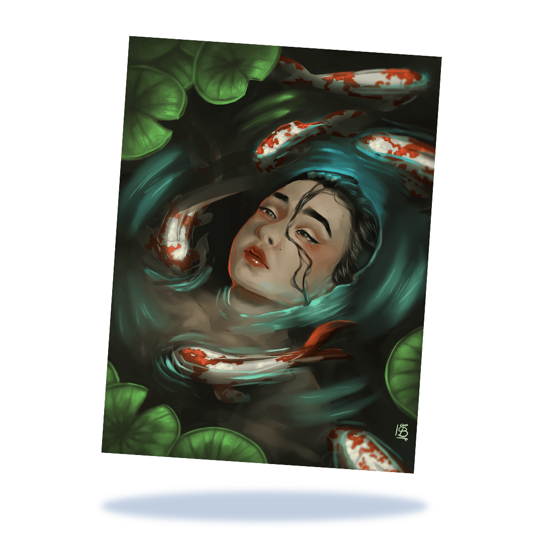 Image of Print A5 | Koi lady