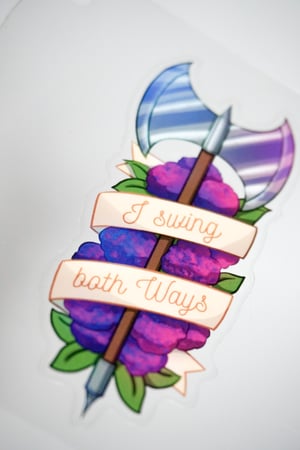 Image of Sticker "I swing both ways"