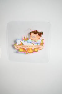 Image 3 of Sticker "Je me baigne dans le déni"
