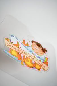 Image 4 of Sticker "Je me baigne dans le déni"