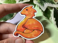 Image 2 of Cute Red Dragon Waterproof Vinyl Sticker