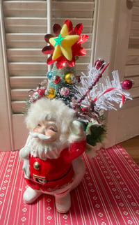 Image 1 of Vintage Jolly Santa Christmas Decoration