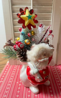 Image 2 of Vintage Jolly Santa Christmas Decoration