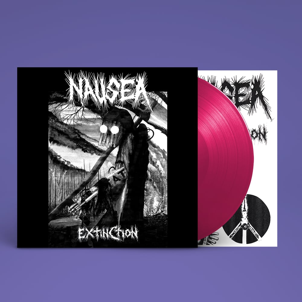 NAUSEA 'Extinction' LP Pink out december 6th PRE ORDER