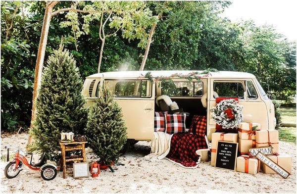 Image of VW Bus Christmas Tree Farm Minis ~ $650