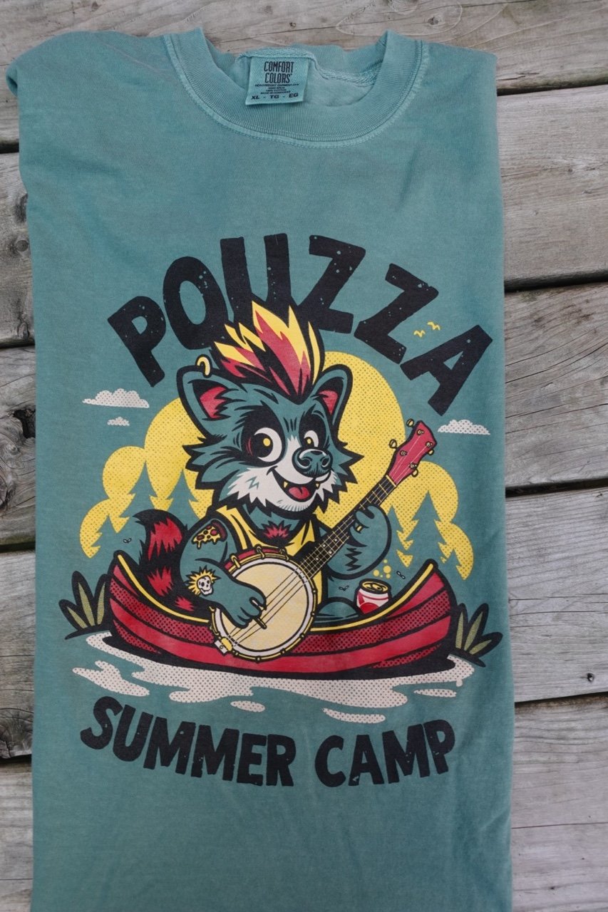 Image of Pouzza " Summer Camp" Bundle ( Bottle, Car Freshener, T-shirt )