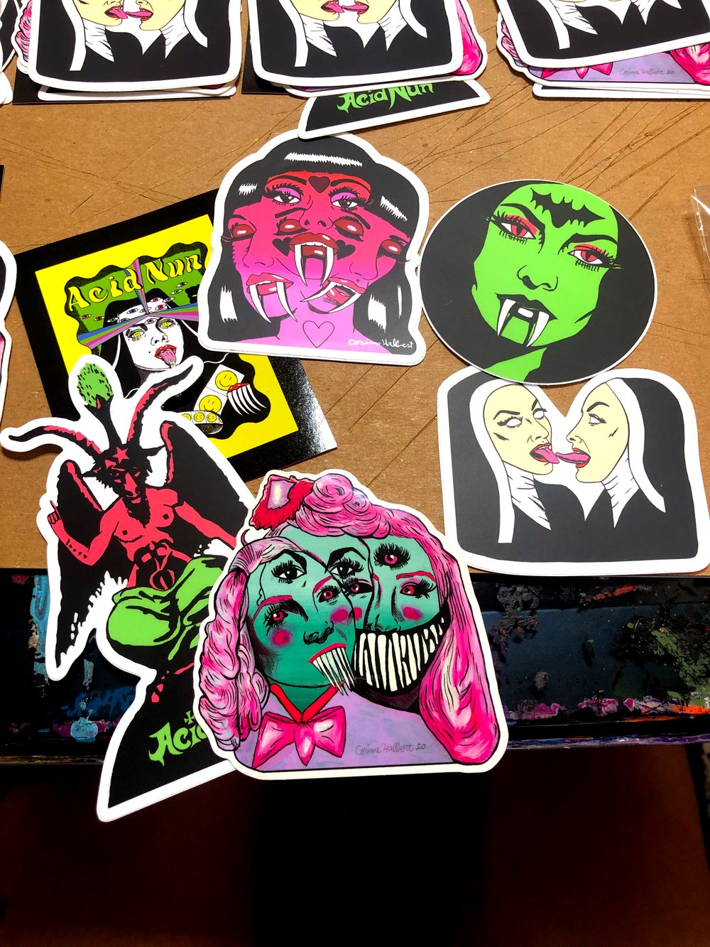 Acid Nun Sticker Pack 2