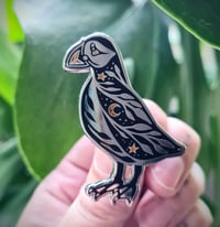 Image 1 of Celestial Puffin enamel pin