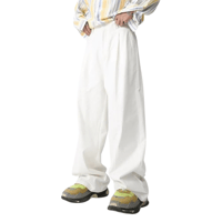Image 1 of Men's Trendy Solid Color Wide-Leg Pants