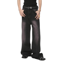Image 1 of Men's Gradient Baggy Wide-Leg Jeans