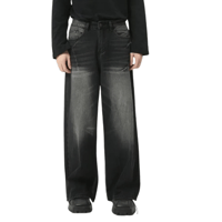 Image 1 of Men's American Style Zipper Wide Leg Jeans 