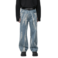 Image 1 of Men's Tie-Dye Baggy Jeans
