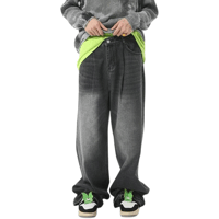 Image 1 of Men's Style Baggy Wide-Leg Jeans