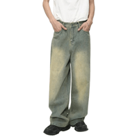 Image 1 of Vintage Men's Baggy Straight-Leg Jeans