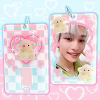 Image 1 of Lamb Plush Acrylic Photocard Holder