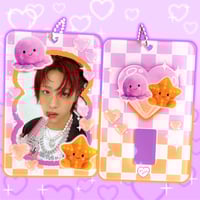 Image 1 of Octopus & Starfish Plush Acrylic Photocard Holder