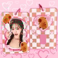 Image 1 of Capybara Plush Acrylic Photocard Holder