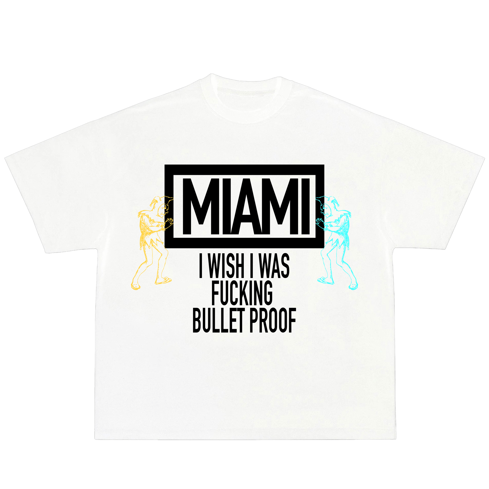 Image of NINE INCH NAILS BULLET PROOF TEE WHITE