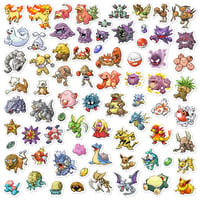 Image 4 of Pokemon FireRed & LeafGreen Sticker/Magnet Sets