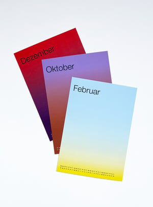 Image of Gradient Calendar 2025