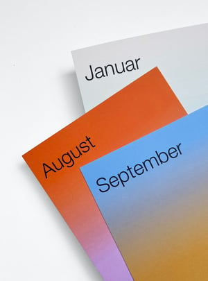 Image of Gradient Calendar 2025