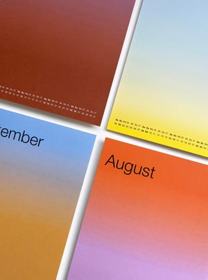 Image of Gradient Calendar 2025