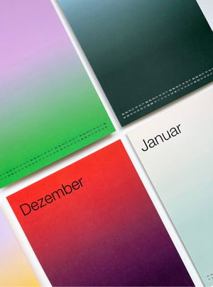 Image of Gradient Calendar 2025