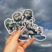 Image 1 of Airbrush doggy stickers