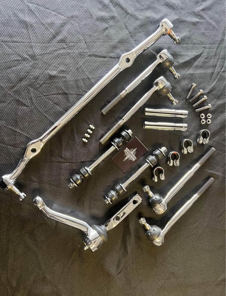 Image of 1977-1996 CAPRICE 2 HOLE CENTERLINK CHROME STEERING LINKAGE 