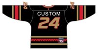 Image 2 of CUSTOM BLACK Authentic Tackle Twill Venom Jersey