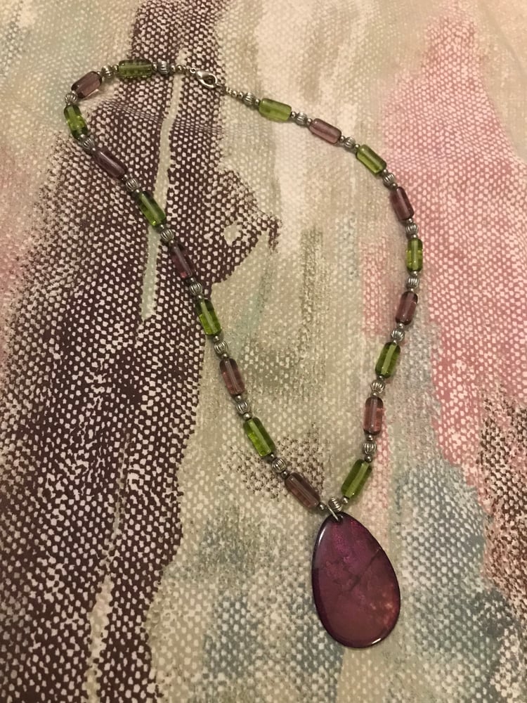 Image of Glass bead necklace 