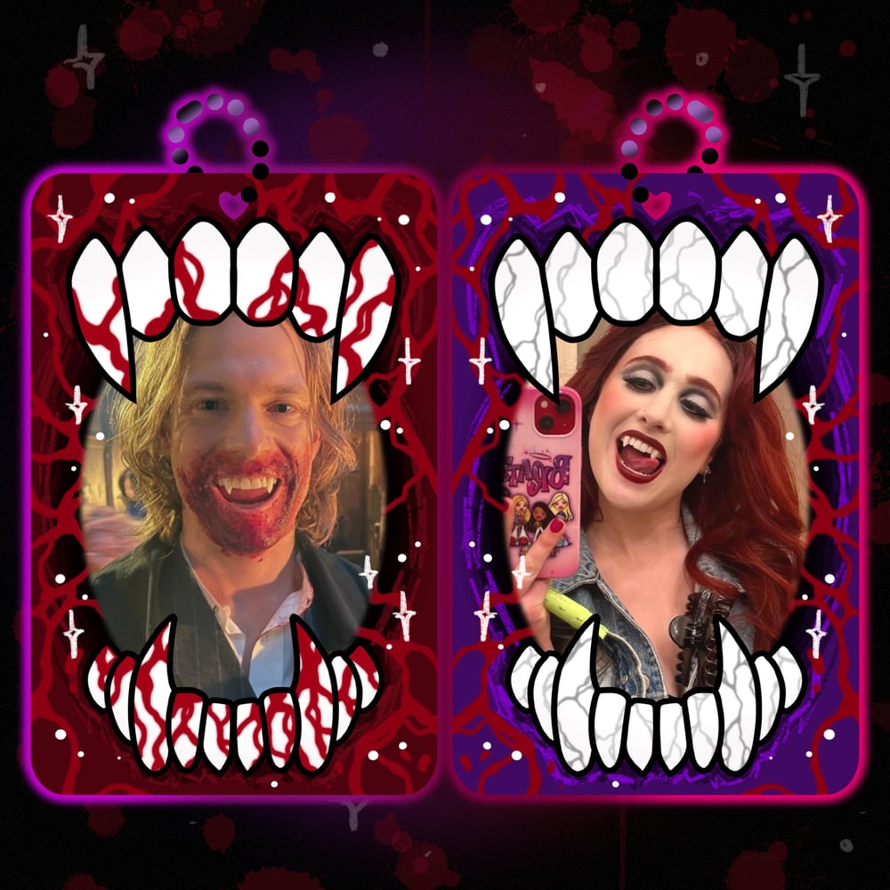 Vampire Bite Double Sided Acrylic Photocard Holder